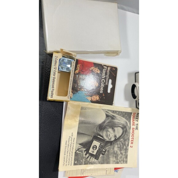 Lot Of 2 Vintage Camera Untested VIVITAR CHAMPION 35 Polaroid Square Shooter 2 - Picture 14 of 16